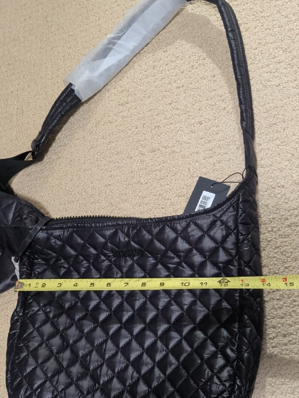 MZ Wallace Parker Deluxe Black Quilted Crossbody Shoulder Bag - Picture 12 of 12